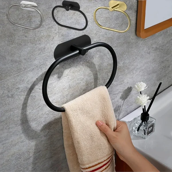 porte serviette en acier inoxydable