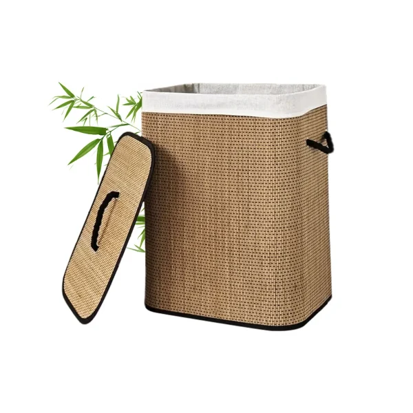 panière à linge bambou