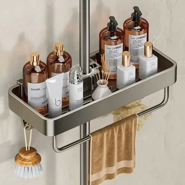 étagère barre de douche