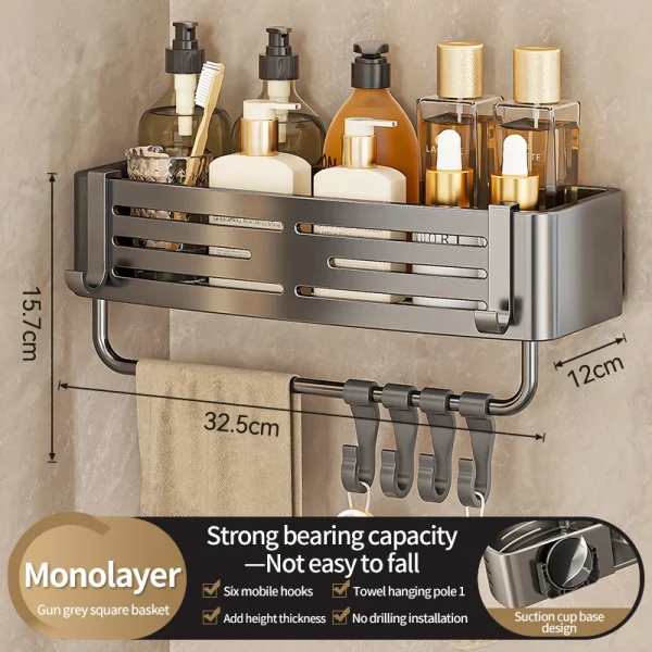 Etagère douche avec ventouse