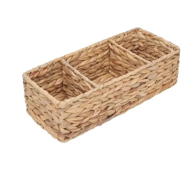 panier de rangement en osier naturel