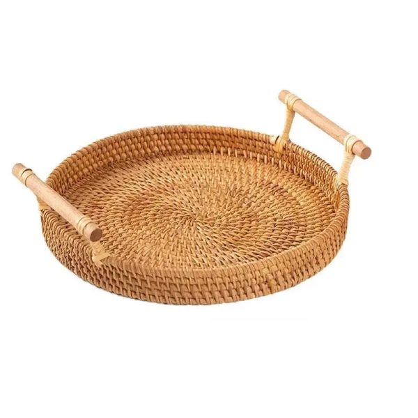 panier en osier rond
